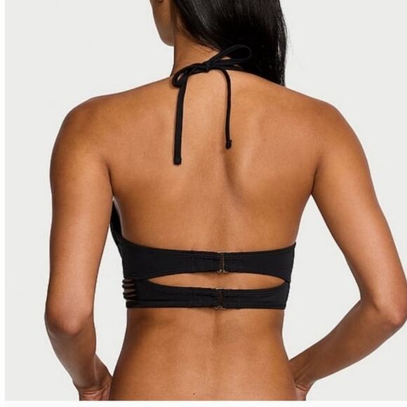 VS Archives Swim Bikini Top Victoria Secret Strappy Sided Bombshell Push Up 34DD - Picture 2 of 16